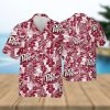 Map Whale Swim Hibiscus Polynesian Hawaiian Shirt