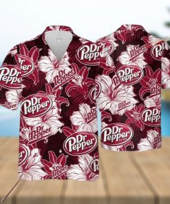 Dr Pepper Funny Hawaiian Shirt Tropical Flower Pattern Beer Lovers Gift