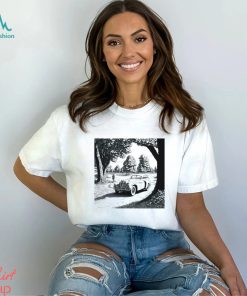 Drawing of a car in the park photo shirt