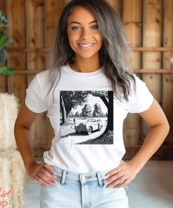 Drawing of a car in the park photo shirt