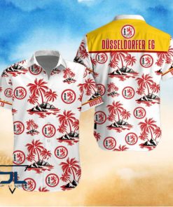 Dusseldorfer EG Deutsche Eishockey Liga Coconut Tree Island Hawaiian Shirt