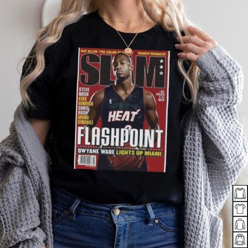 Dwayne Wade Miami Heat Slam Cover NBA Tee Shirt