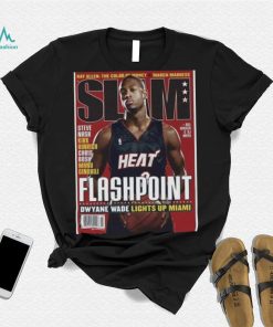 Dwayne Wade Miami Heat Slam Cover NBA Tee Shirt