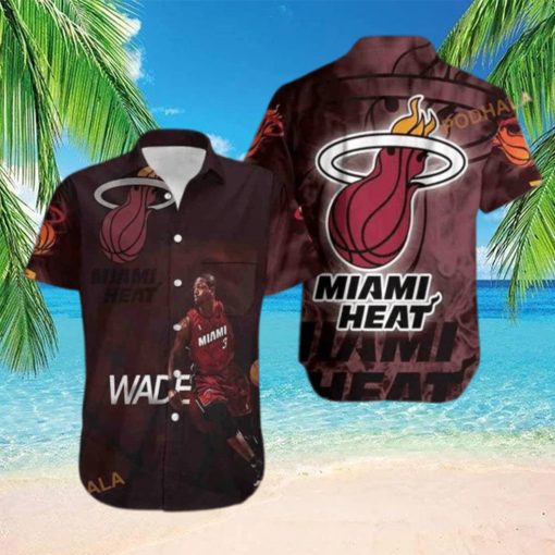 Dwyane Wade 3 Miami Heat Funny Hawaiian Shirt Gift For Basketball Lovers