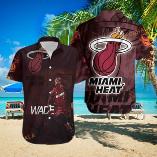 Dwyane Wade 3 Miami Heat Funny Hawaiian Shirt Gift For Basketball Lovers