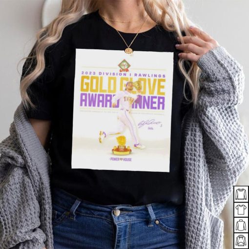 Dylan Crews 2023 Division I rawlings Gold Glove shirt
