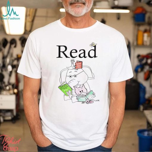 Elephant and Piggie read book shirt