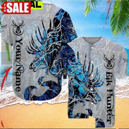 Elk Hunter Custom Baseball Shirt 3D Design All Over Printed Trending Baseball Jersey hawaiian shirt