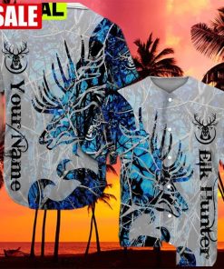 Elk Hunter Custom Baseball Shirt 3D Design All Over Printed Trending Baseball Jersey hawaiian shirt