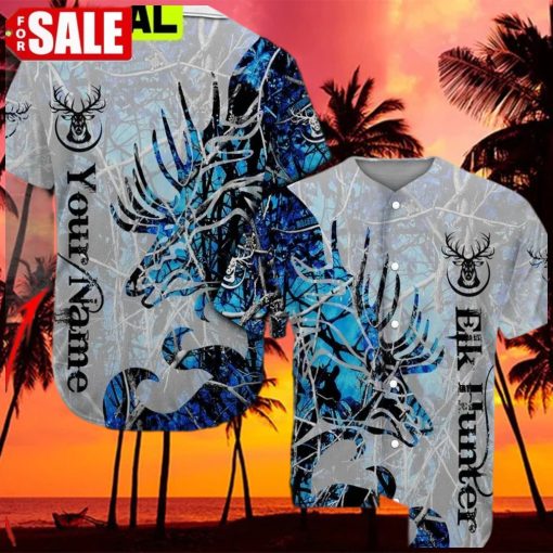 Elk Hunter Custom Baseball Shirt 3D Design All Over Printed Trending Baseball Jersey hawaiian shirt