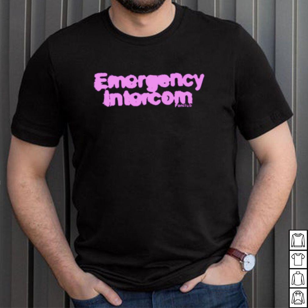 Emergency intercom fanclub violet text 2023 shirt Emergency intercom fanclub violet text 2023 shirt