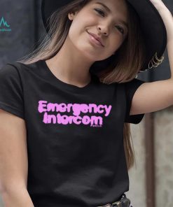 Emergency intercom fanclub violet text 2023 shirt