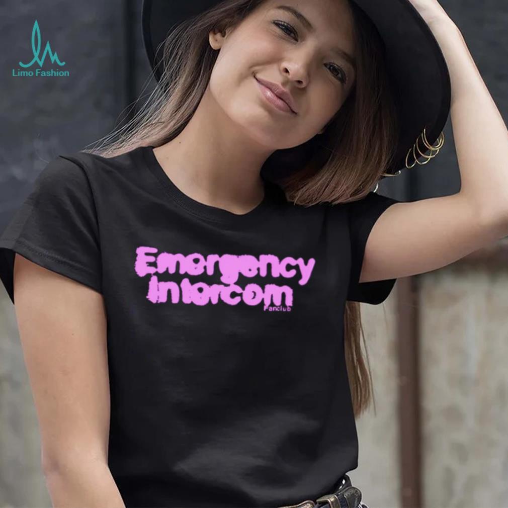 Emergency intercom fanclub violet text 2023 shirt Emergency intercom fanclub violet text 2023 shirt