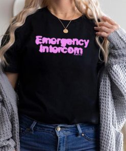 Emergency intercom fanclub violet text 2023 shirt