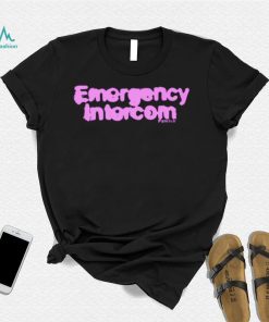 Emergency intercom fanclub violet text 2023 shirt