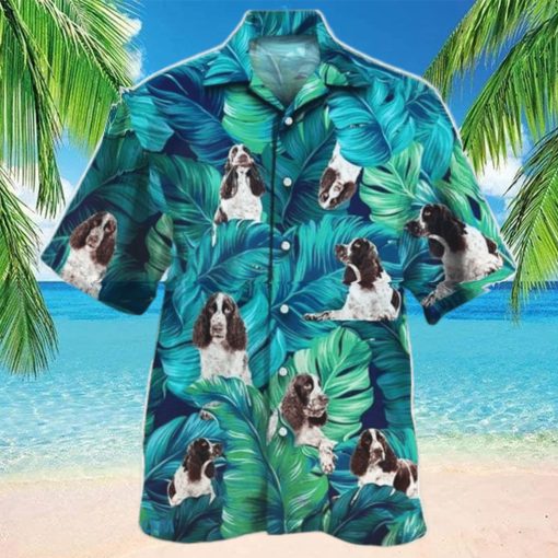 English Springer Spaniel Dog Lovers All Printed 3D Hawaiian Shirt For Men Women