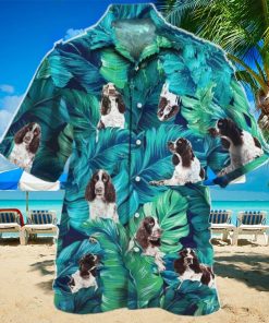 English Springer Spaniel Dog Lovers All Printed 3D Hawaiian Shirt For Men Women