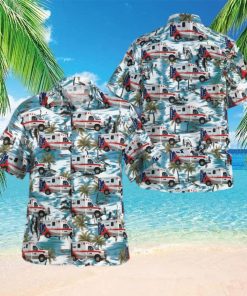 Erlanger Kentucky Amr Ambulance Summer Aloha hawaiian shirt