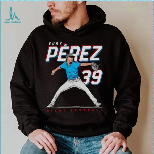 Eury Pérez 39 MLBPA Miami baseball shirt