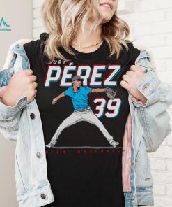 Eury Pérez 39 MLBPA Miami baseball shirt
