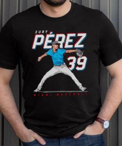 Eury Pérez 39 MLBPA Miami baseball shirt