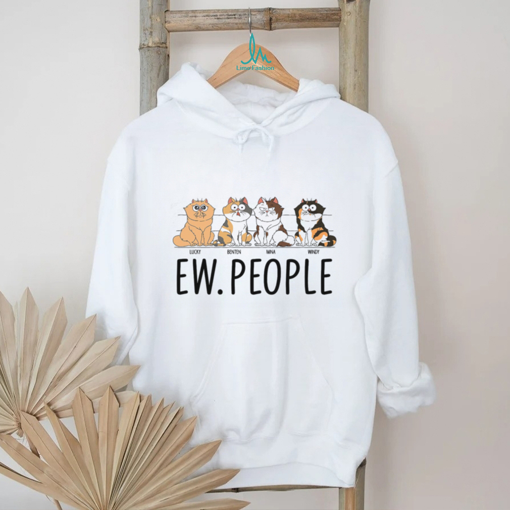 Ew People Funny Sitting Cat Gift For Cat Lovers Personalized T Shirt Ew People Funny Sitting Cat Gift For Cat Lovers Personalized T Shirt