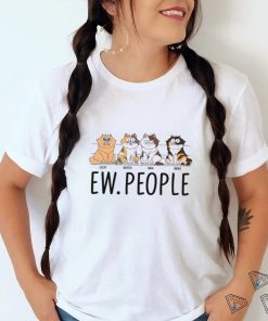 Ew People Funny Sitting Cat Gift For Cat Lovers Personalized T Shirt
