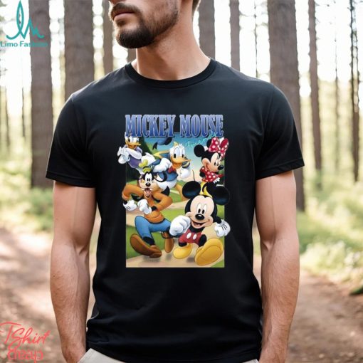 Famous Mickey Mouse Friends Figure Short Sleeve T Shirt Men Sweatshirt Unisex