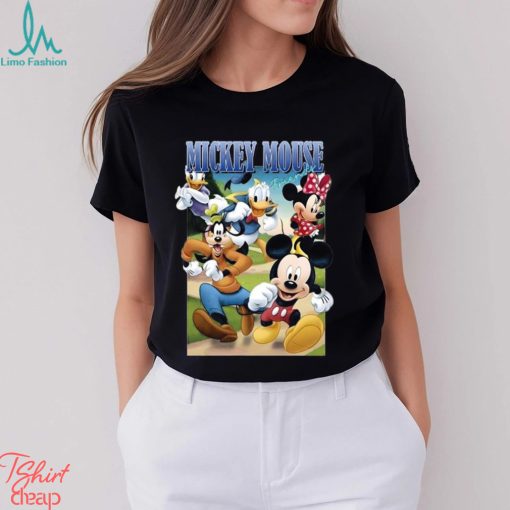 Famous Mickey Mouse Friends Figure Short Sleeve T Shirt Men Sweatshirt Unisex