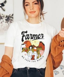 Farmer we feed the world vintage shirt