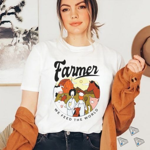 Farmer we feed the world vintage shirt