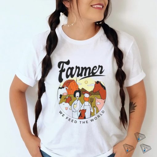 Farmer we feed the world vintage shirt