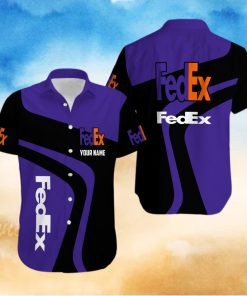 Fedex purple cool custom name Summer Hawaiian Shirts