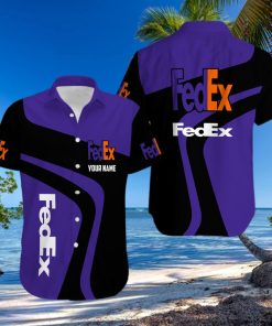 Fedex purple cool custom name Summer Hawaiian Shirts