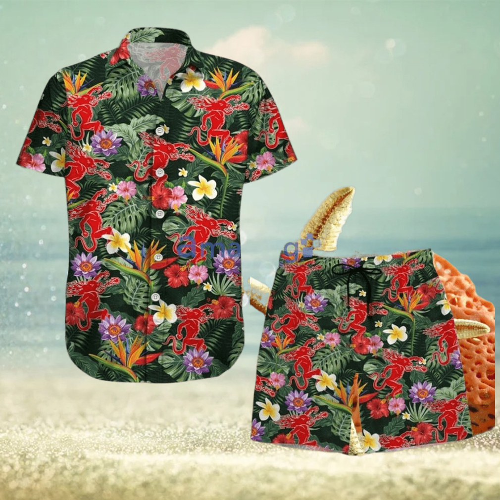 Chicago Bears Hawaiian Shirt Tropical Floral Hawaiian Shirt - A Trendy  Luxury Gift Collection