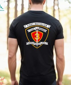 First Battalion Third Marines Fortes Fortuna Juvat logo shirt