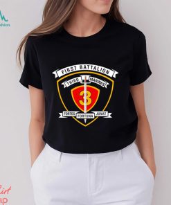 First Battalion Third Marines Fortes Fortuna Juvat logo shirt
