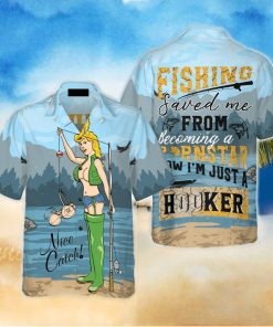 Fishing Saved Me Fishing Hawaiian Shirt Summer Beach Gift For Men And Women