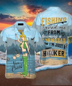 Fishing Saved Me Fishing Hawaiian Shirt Summer Beach Gift For Men And Women