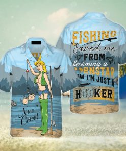 Fishing Saved Me Fishing Hawaiian Shirt Summer Beach Gift For Men And Women