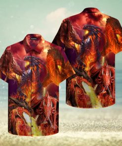 Flaming Dragon Hawaiian Shirt