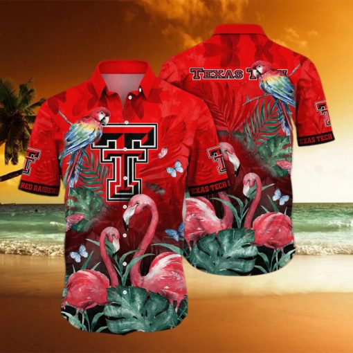 Flamingo Aloha NCAA Texas Tech Hawaiian Shirt