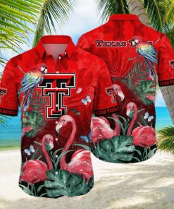 Flamingo Aloha NCAA Texas Tech Hawaiian Shirt