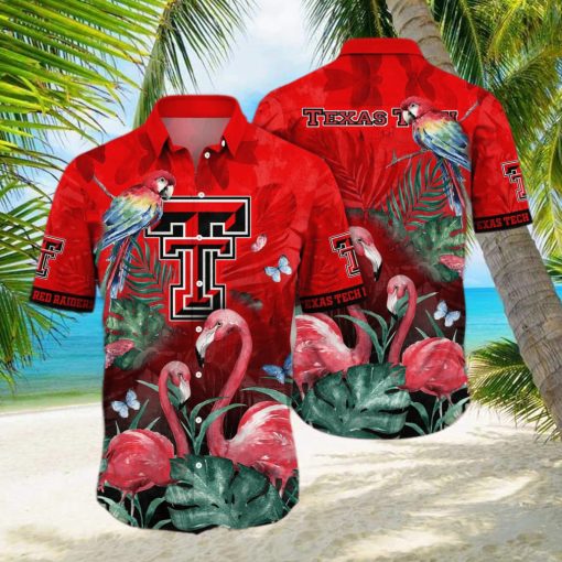 Flamingo Aloha NCAA Texas Tech Hawaiian Shirt