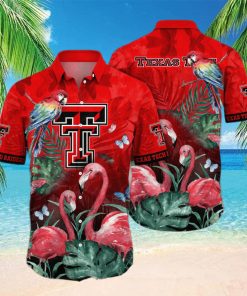 Flamingo Aloha NCAA Texas Tech Hawaiian Shirt