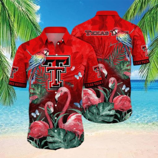 Flamingo Aloha NCAA Texas Tech Hawaiian Shirt