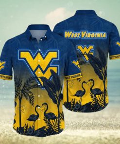 Flamingo Aloha NCAA West Virginia Mountaineers WVU Hawaiian Shirt