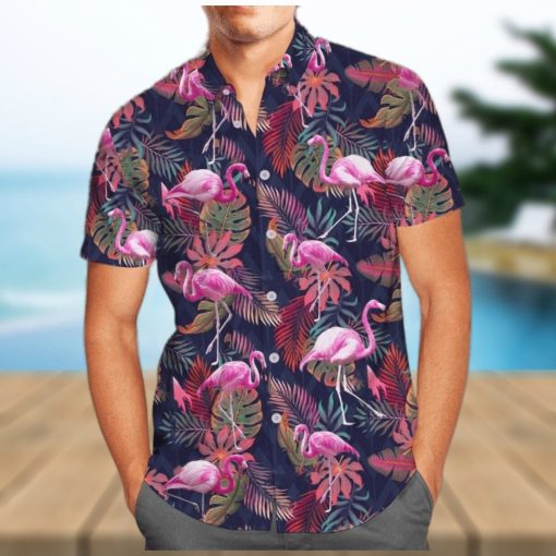 Flamingo Hawaiian Shirt Shorts