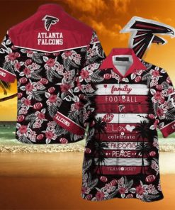 Floral Aloha Atlanta Falcons NFL Hawaiian Shirt Family Football Homerun Team Spirit