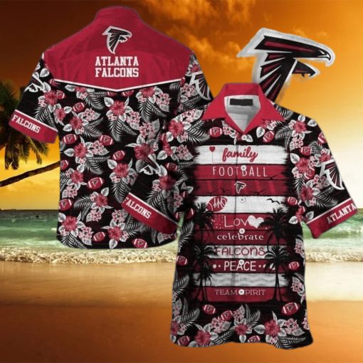 Floral Aloha Atlanta Falcons NFL Hawaiian Shirt Family Football Homerun Team Spirit